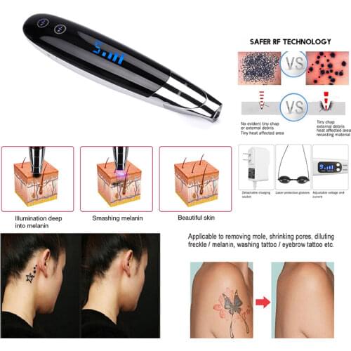 Laser Picosecond Pen Blue & Red Tattoo Verwijderen Laser Pen Sproet Acne Mol Dark Spot Pigment Tattoo Verwijdering Machine