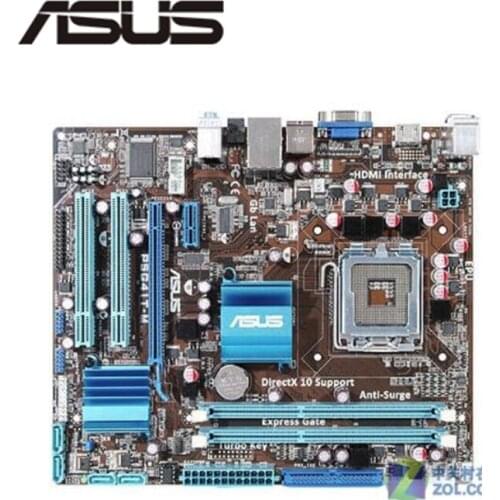 For Asus P5G41T-M Desktop Motherboard G41 Socket LGA 775 Q8200 Q8300 DDR3 Original Used Mainboard On Sale