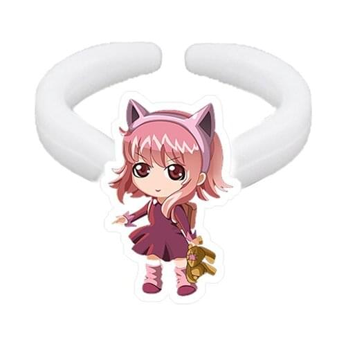 TAFREE My Hero Academia Character Cartoon Pattern Fashion Ring Resin Ring Acrylic Ring Jewelry For Friends