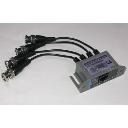4ch Passive Video Balun ( AHD / TVI / CVI 720P ) for CCTV camera AHD TVI CVI signals BNC to RJ45