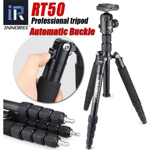 RT50 Professional aluminum alloy tripod monopod for digital dslr camera Portable camera stand compact 36mm panoramic ball head
