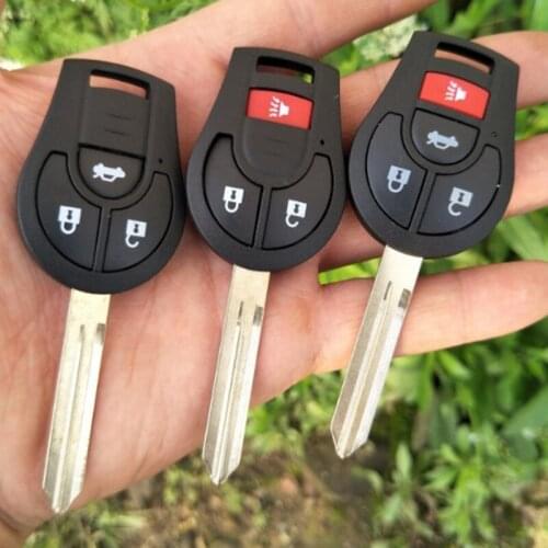 DAKATU Blank Fob Case Shell for Nissan Sunny March Maxima Altima Sentra Remote Key Shell 2+1/3/3+1 Button Replaement Key Case