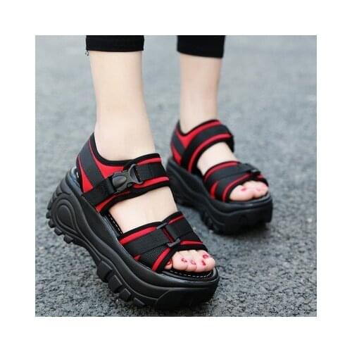 Hot Gladiator Platform Womens Sandals 2021 Summer Fashion Women Chunky Beach Sandal Denim Comfortable Sandalias Mujer