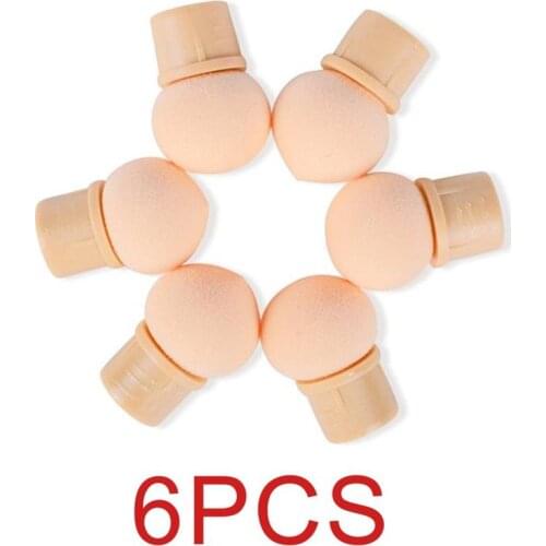 6 Pcs Replace Sponges of Dual-ended Blooming Nail Pen Drawing And Dotting Nail Polish Professional Manicure Tool