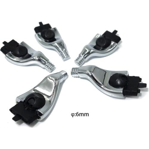 WLONG Chrome Silver Color Mach 3 Razor Head Connector for DIY Shaving Handle Holder and 3-Layer Blade Adapter Screw Diameter 6mm