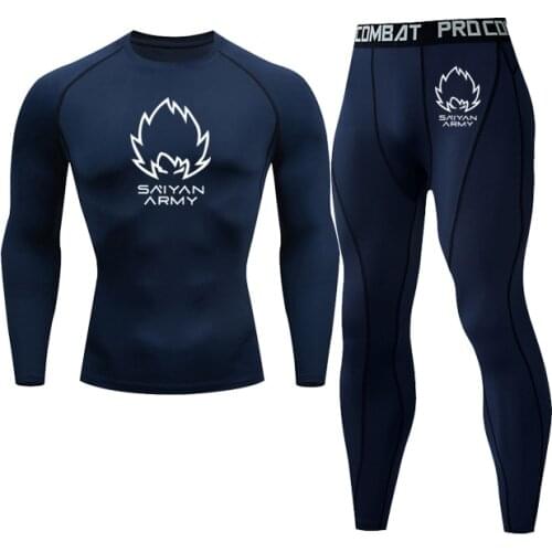 MMA Fightwear Gym Fitness T-shirt Sports Boxing Set Compression Jersey Printing Rashguard Jiu Jitsu Bjj Kickboxing Mens Suits