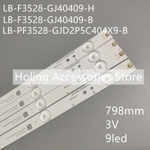 LED Backlight strip 9 lamp For LD40E01M T4002M 40" TV LED-40B800 LB-F3528-GJ40409-H G TPT400LA-J6PE1 LB-PF3528-GJD2P5C404X9-B