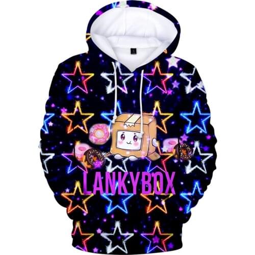 2021 New Arrival 3D Print Hoodie LankyBox Hoodies Harajuku Streetwear Sweatshirts Men Women Fashion Pullover Kawaii Kids Clothes