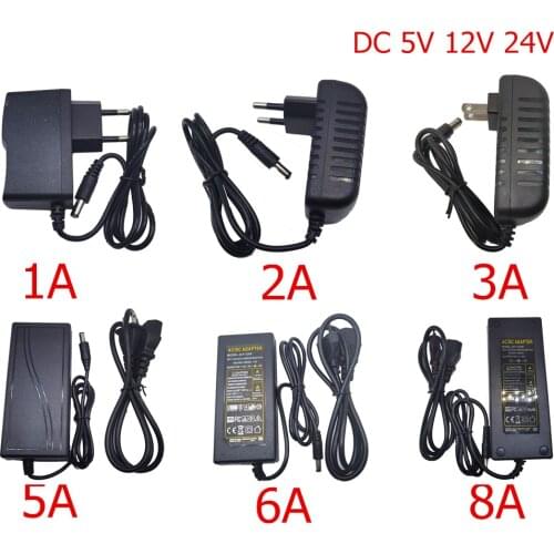 DC 5V 12V 24V Lighting Transformer AC 110V 220V Switching Power Supply 1A 2A 3A 5A 6A 8A 10A LED Power Adapter For CCTV LED Lamp