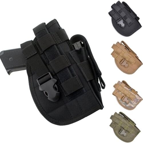 Universal Quick Release Gun Pouch Right Hand Tactical Gun Holster Pistol Holster for Glock 17 19 22 23 25 30
