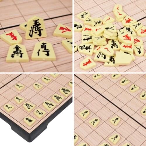 Japan Shogi Magnetic Foldable Japanese Chess Game Board Game Intelligence Toy 25×25×2cm