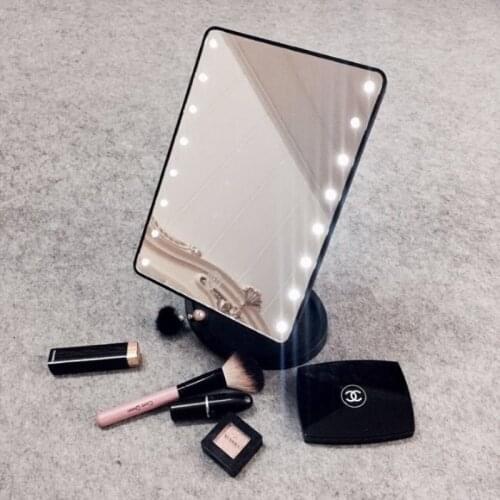 Professional Touch Screen Table Vanity Mirror With Lights 22 LED Lamp Beads Makeup Mirror Dimmable