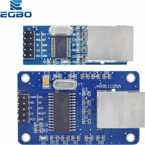 1PCS EGBO ENC28J60 Ethernet LAN Network Module SPI Port For Arduino 51LPC AVR ARM PIC