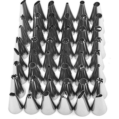 8-50Pcs/set Good Quality Stainless Steel Icing Piping Nozzles Pastry Tips Set Cake Baking Cake Decorating Tools Cake Decorating