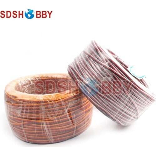 DIY Futaba /JR Color 22# 22AWG Servo Extension Cable/ Flat Cable 100M/volume without Connector