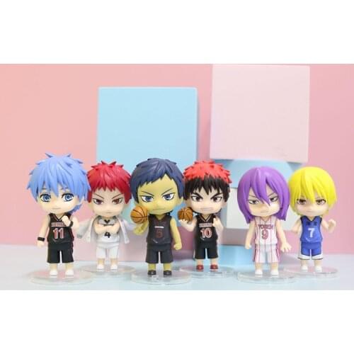 Kuroko Tetsuya Action Figurine Kurokos Basketball Figure Daiki Kise Ryota Kagami Taiga Figurine Model Toys 6pcs/Set