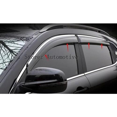 Window visor sun rain shade shield guard protector deflector For ford Edge 2015 2016 2017