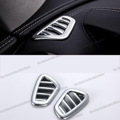 Lsrtw2017 Car Dashboard Front Vent Outlet Cover Trims for Mercedes Benz E Class W213 E200 E300 2016-2020 Accessories Chrome Auto