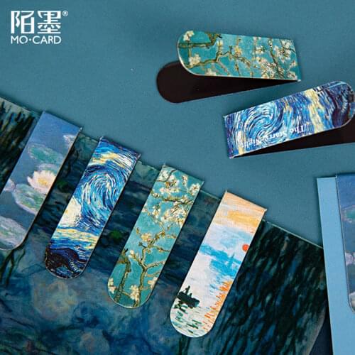 Magnetic Bookmark A Gallery Series Art Handbook DIY Decorative Book Holder Fridge Magnet Cute Bookmark