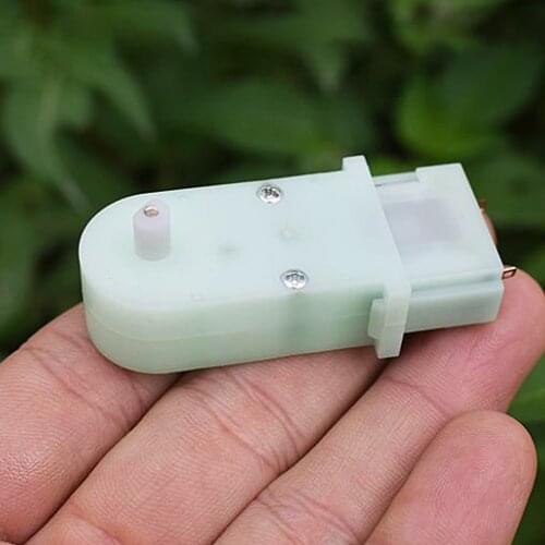 DC 5V-6V miniature worm gear motor low speed 48-56RPM plastic gear box D axis toy core sports accessories silent motor