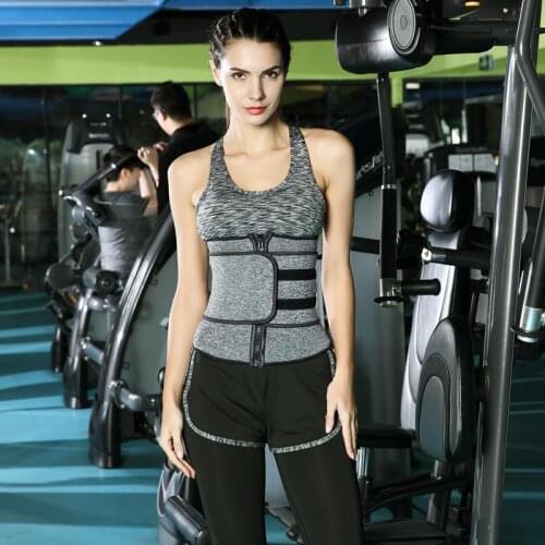 Neoprene Workout Waist Trainer Slimming Belt High Quality Sauna Body Shaper Women Zipper Corset Shapewear Velcro Waist Cinchers