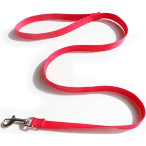 120cm 4ft Small Dog Training Leash Nylon Pet Puppy Leash Cat Leash Daily Walking Leads Black Red Blue Pink Purple Green Rose