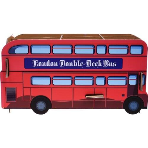 DIY Office Desk Organizer Storage Box Pen/Pencil /Cosmetic Holder (Bus Shape)