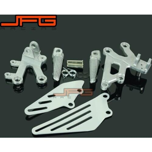 Footrests Front Foot Pegs Pedals Rest Footpegs For KAWASAKI ZX12R ZX-12R 2002-2005 2002 2003 2004 2005 Motorcycle