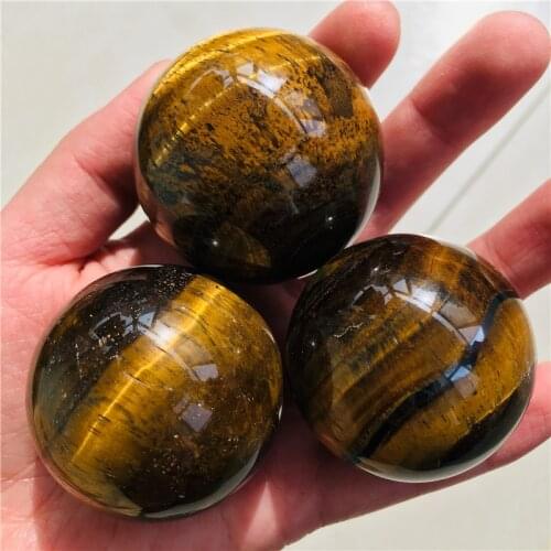 Natural rare Tiger eye stone quartz crystal ball home decoration natural stone cutting and polishing 1pc