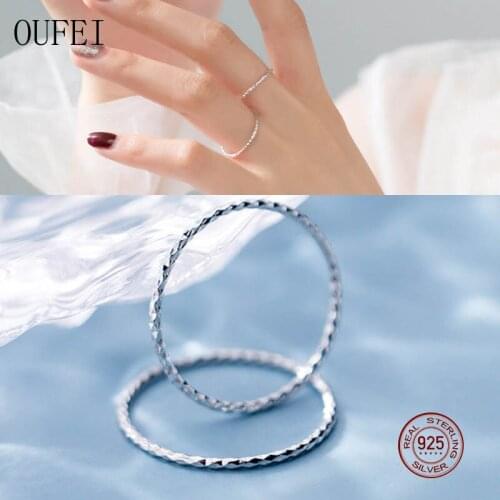 Simple Ring For Women 925 Sterling Silver Rings Fashion Fine Jewelry Friend Gift Wedding Ring Charm Accessories
