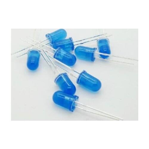 100 Pcs LED 5MM BLUE COLOR BLUE LIGHT Super Bright