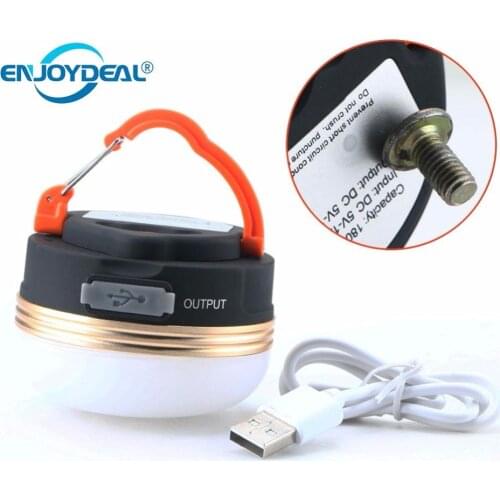 Ultra Bright Portable 3Modes LED Camping Tent Light USB Rechargeable 3W Fishing Hiking Hanging Tent Lamp Lanterna Warm White