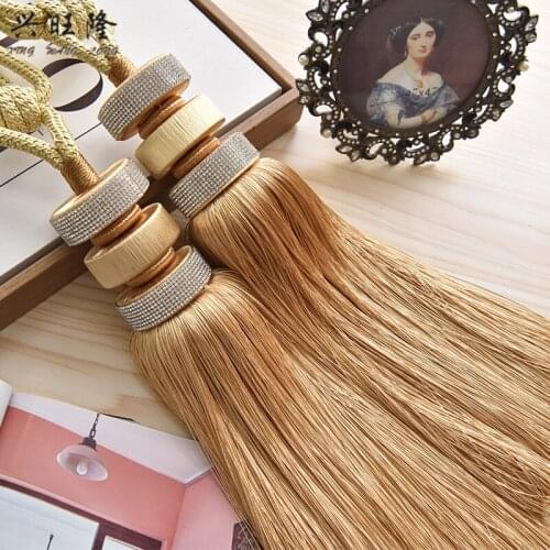 XWL 2Pcs Beads Curtain Tieback Tassel Brush Tower Hanging Bind Ropes Belt Buckle Hook Holder Curtain Accessory Clasp Tiebacks