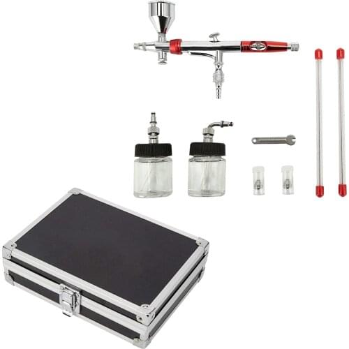 1Set Professional Airbrush Set with 3 Nozzle Kit Gravity Feed Airbrush Art