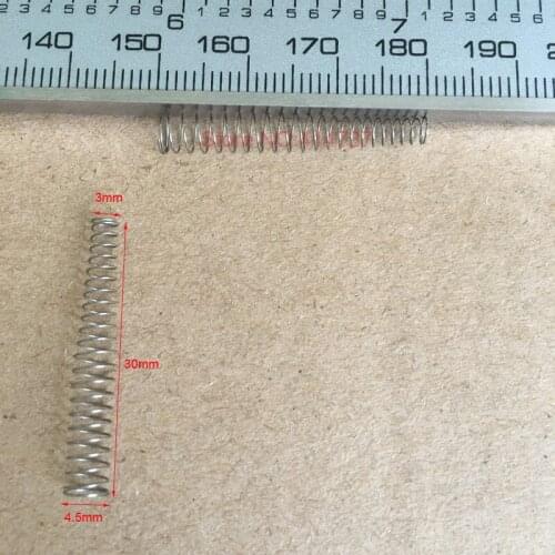 1000pcs 0.25*3&4.5*30mm Stainless steel conical coil spring 0.25mm wire conical compression spring custom made conical spring