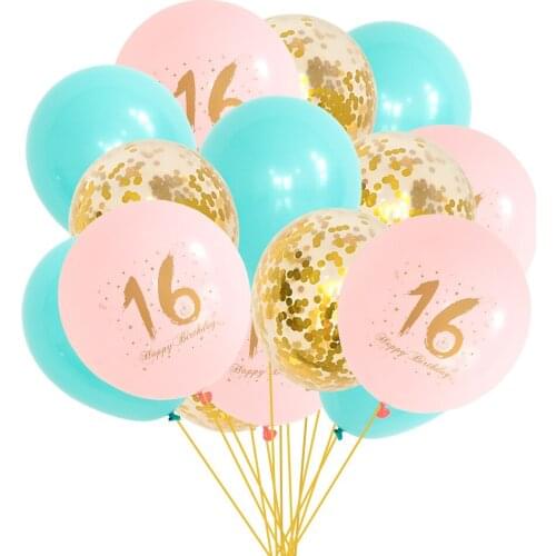 Sweet16 18 Balloons 18 Years Birthday Ballon Party Helium Birthday Party Decorations 18th Party Favors PAT51