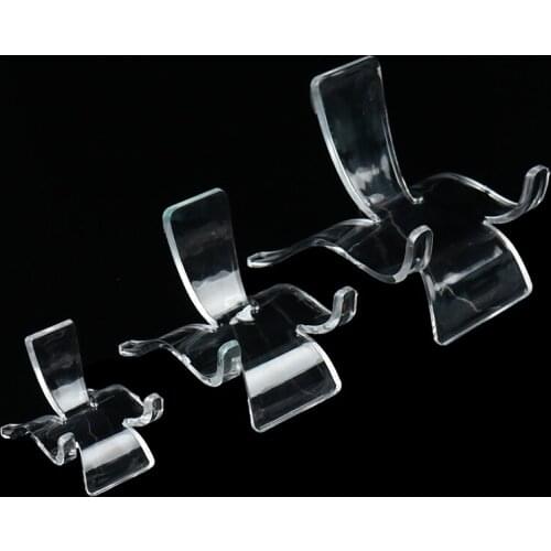 2pcs acrylic shelf stones Crystal cluster stand Mineral specimen display holder