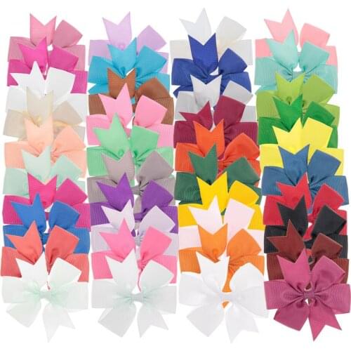 20pcs/lot Infant Headdress Ribbon Hair Bow with Clips Girls Bow Hair Clip Children Photography Props Clothing Accessories