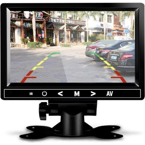 9-35V Bluetooth 7 Inch Car Desktop Display Monitor Reversing MP5 Display Bluetooth Desktop View Mirror LCD Parking Monitor