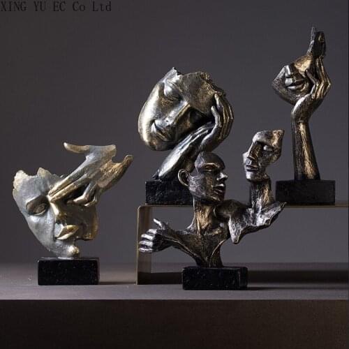 Abstract Art Decoration Resin Characters Crafts Desktop Decoration Creative Statue Sculpture Living Room Home Decoration