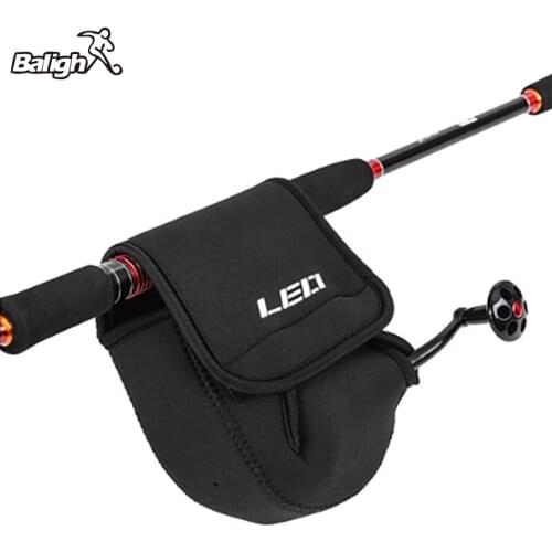 Balight Fishing Spinning Reel Pouch Portable Protection Cover Fishing Raft Storage Bag