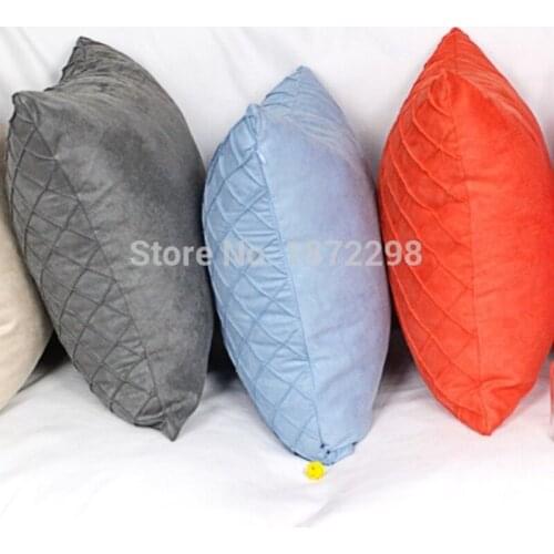 Free Shopping Custom 35*50 40*60 30*50cm 8 Colors 100% Polyester Suede Embroidery Cushion Cover HT-PSUEC-A-l