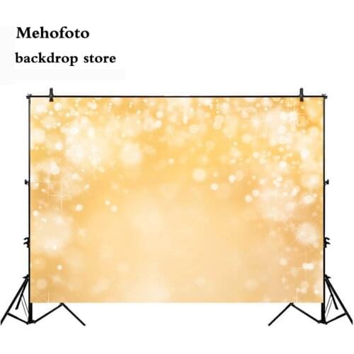 Mehofoto Bokeh Yellow Glitter Photography Backdrop Portrait Photo Booth Background Studio Spring Newborn Decoration Supplies 299