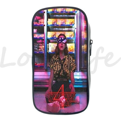 Stranger Things Pencil Case Kids Pencil Bag Girls Pencil Holder Makeup Box for School Bag for Teenage Zipper Stationery Supplies