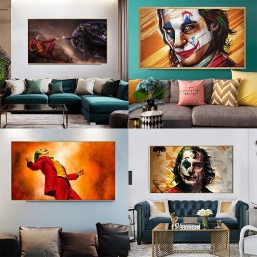 The Joker Man Posters Joker Silk Origin Movie Canvas Painting Comics Wall Art Prints Pictures For Living Room Home Decoration