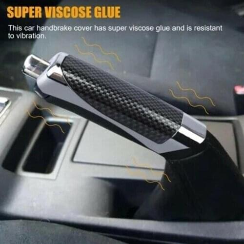 GM Fashion Car Handbrake Carbon Fiber Protective Cover Interior