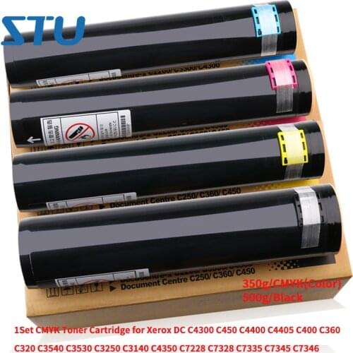 1Set CMYK Toner Cartridge for Xerox DC C4300 C450 C4400 C4405 C400 C360 C320 C3540 C3530 C3250 C3140 C4350 C7228 C7328 C7335
