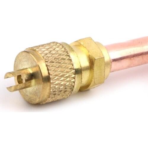 10pcs Air Conditioner Refrigeration Access Valves 6mm OD Copper Tube Filling Parts