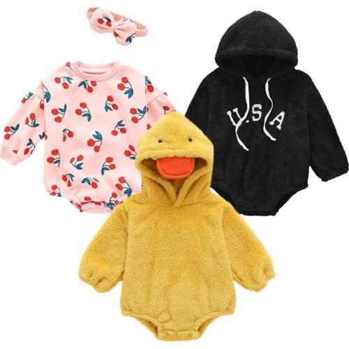 Newborn Onesie Baby Long Sleeve Cotton Print Baby Garment 1 Baby Onesie Baby Winter Onesie Baby 0-24 Months
