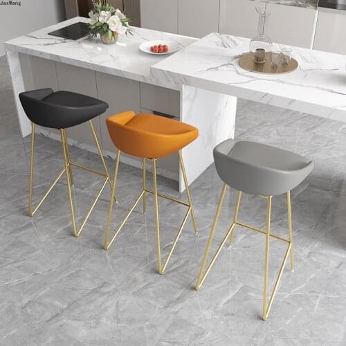 Creative Bar Chair Stool Nordic Bar Chairs Modern Minimalist Bar Chair High Feet Stool Wrought Iron Office Dining Room Furniture